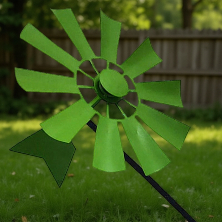 Metal Wind Garden Windmill Outdoor Yard Lawn Pinwheel Decor