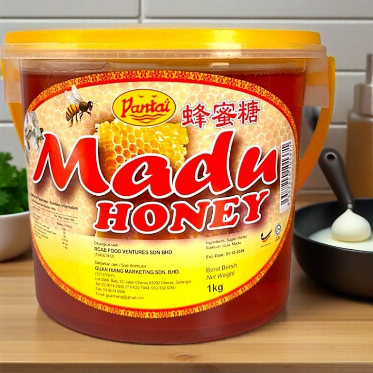 Pantai Original Brand Honey Madu Syrup Halal Sirap BBQ Sauce Sos Drink Minuman Cook Masak Travel 160g/220g/375g/510g/1kg