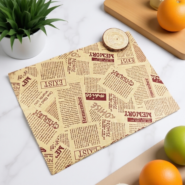 【ShopWithJoy】50pcs Sandwich Paper Food Wrapping Toast Food Wrap Food Paper Kertas Pembalut Makanan