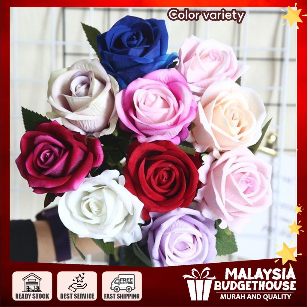 [1pc] Rose 1 Head Artificial Flower High Quality Hand Made | Home/ Wedding Decoration