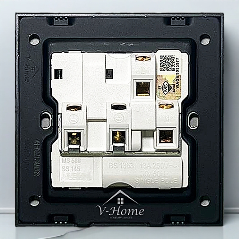 [SIRIM] VHome® Switch UV Skin Texture Premium Switches Grey/Bronze/White Suis Socket Wall Slim Modern Design