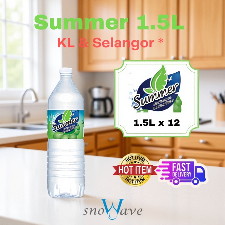 Summer Drinking Water 1.5L  5-10 Ctn (Kotak)