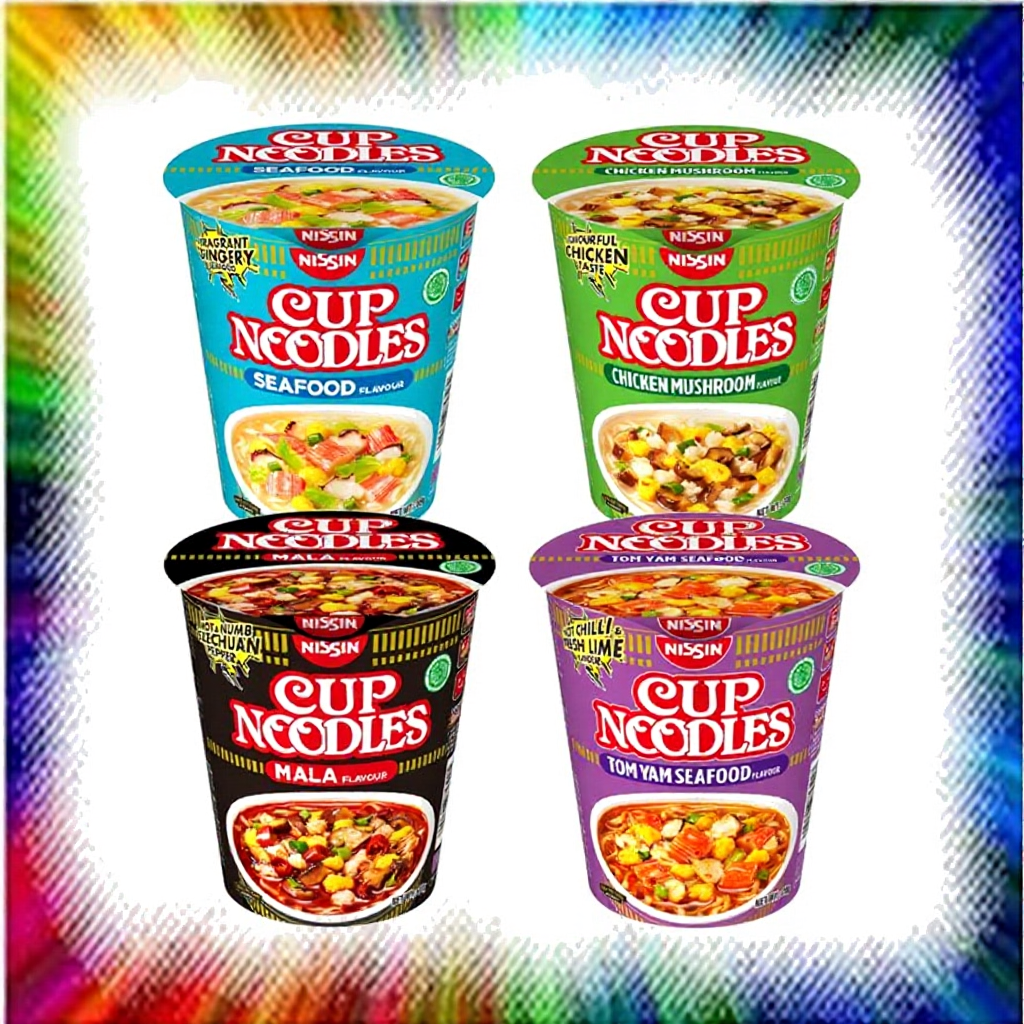 (Halal) Nissin Mi Segera Cawan - Nissin Cup Noodles - Seafood / Tom Yam Seafood / Chicken Mushroom / Mala