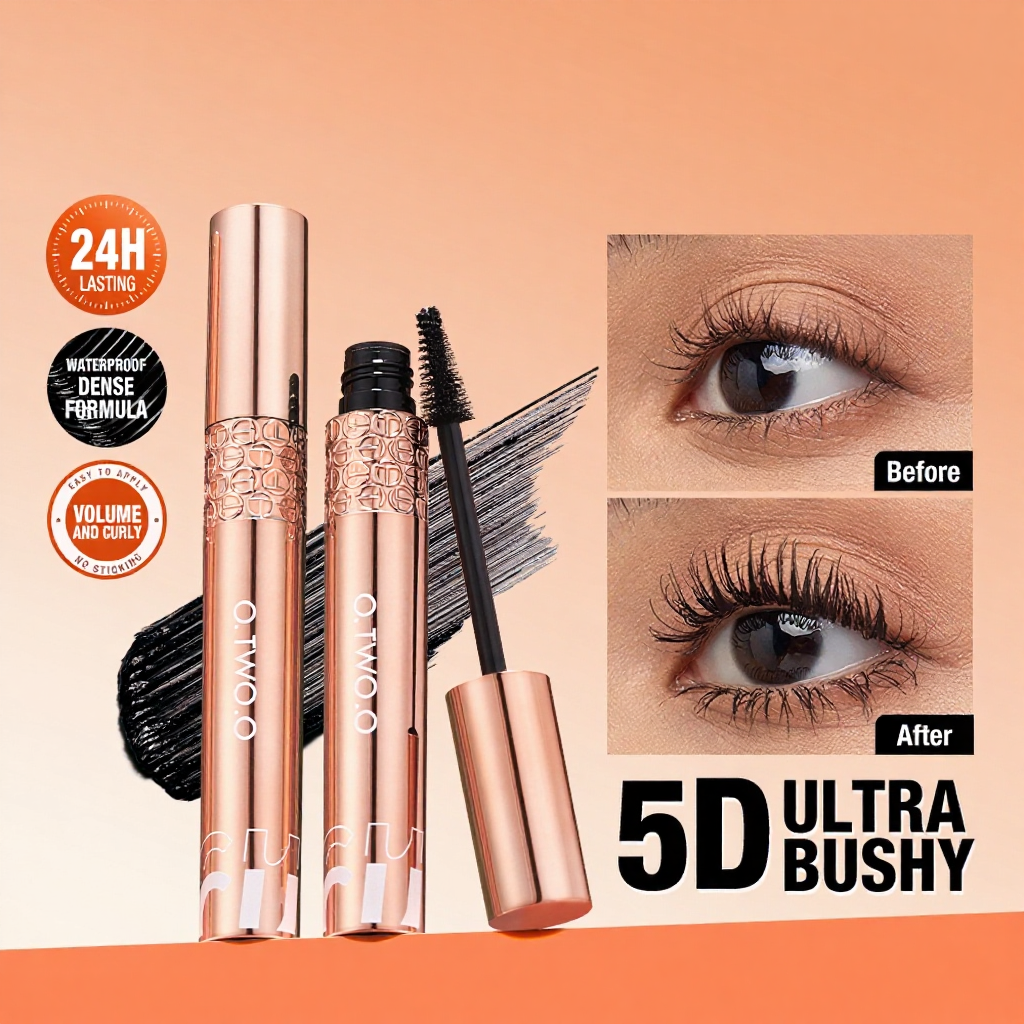 O.TWO.O Waterproof Mascara Volume Non-Smudging Kelantangan Maskara Kalis Air