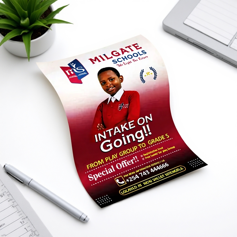 Flyers Printing A4 128gsm Flyer Cetak Art Paper Murah Colour Digital Printing 1 Side Print | 2 Side