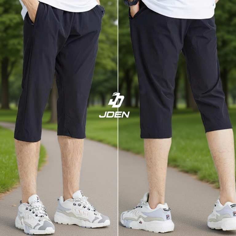 JDEN 3 Quarter Mid Long Pants - Seluar 3 Suku Lelaki Casual Running