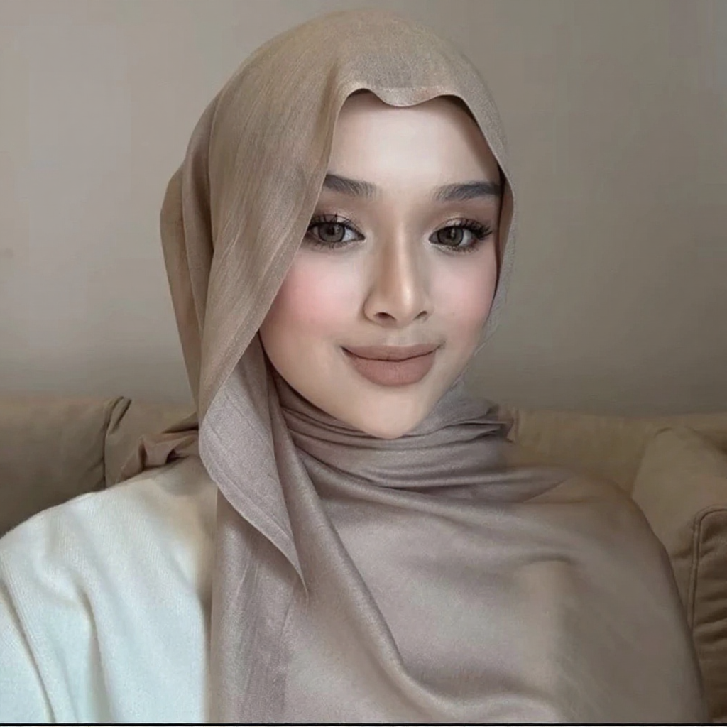 Plain Wide Brimmed Hijab Double Stitch Rayon Cotton Tudung Shawl Women Modal Summer Hijab Scarf Pin Brooch Hijab Tape