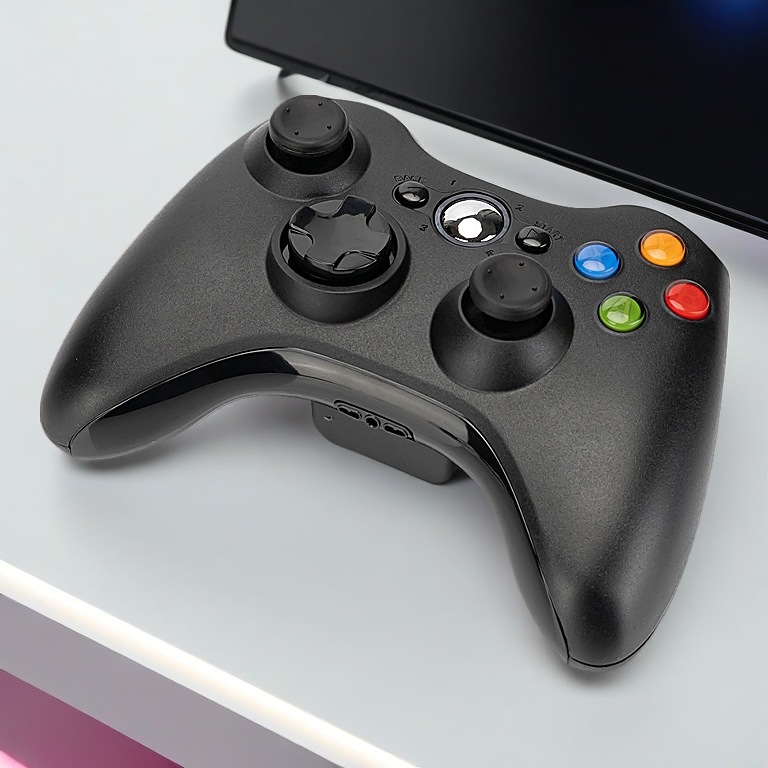 Xbox 360 Wireless Controller Gamepad Gaming Controller Wireless Joystick Joypad with Dongle for Xbox Pc P3