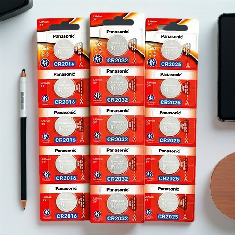 Panasonic CR2032 CR2025 CR2016 CR1220 CR1632 CR1616 CR1620 3V Genuine Lithium Battery Remote kereta bateri Jam