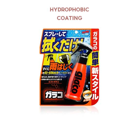 Soft99 Glaco Mist Type | Glass & Mirrors Water Repellent Spray [Hydrophobic – Easy Wipe Application]
