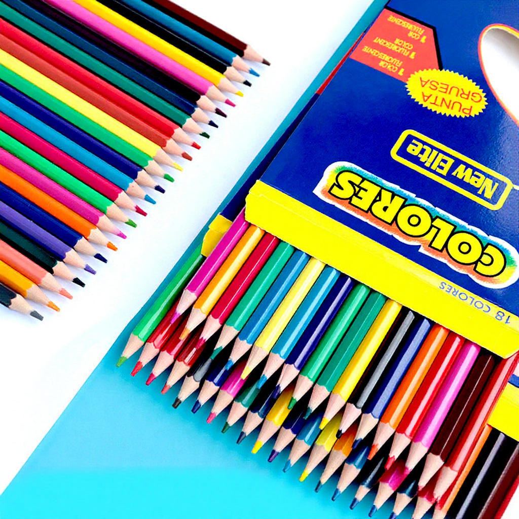 12/24/36/48 Pcs Kid Children Wood Color Colour Pencil Crayon Art Pencils Paper Box Drawing Colouring Ready Stock