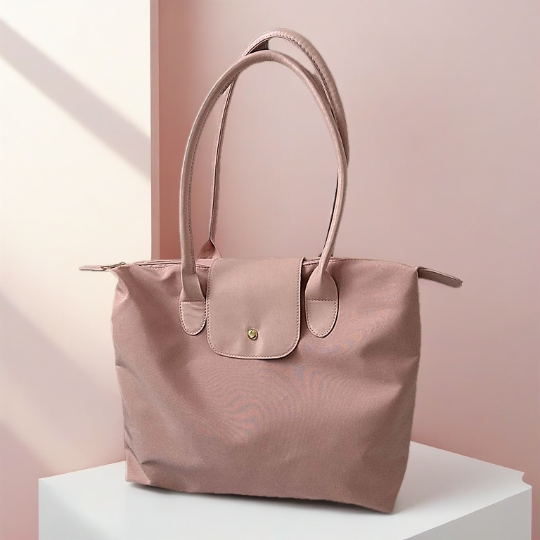 Tote Bag for Women Large Capacity Nylon Waterproof Shoulder Bag Big Handbag Travel Work Office College School Bag with Zipper Compartments