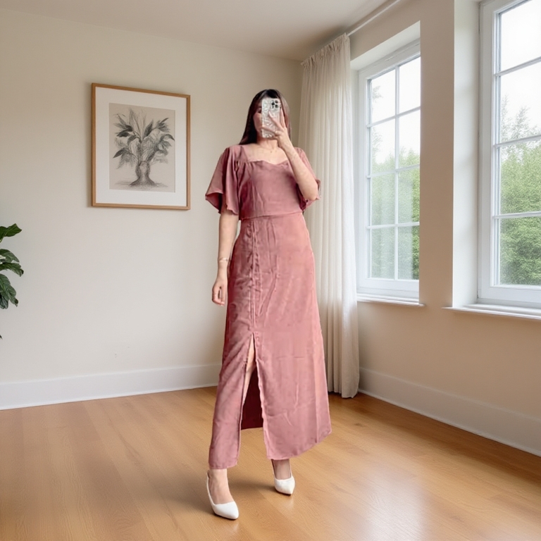 JESWIL CEY CRINKLE AIRFLOW IMPORTED DRESS