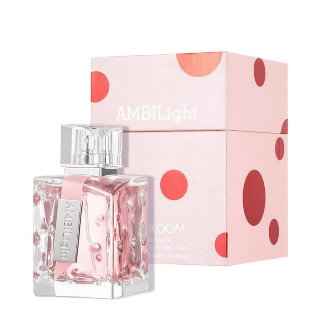 LONKOOM Ambilight Perfume EDP for Women – Floral Fruity Scent, Pink/Yellow Gift Set (100ml)