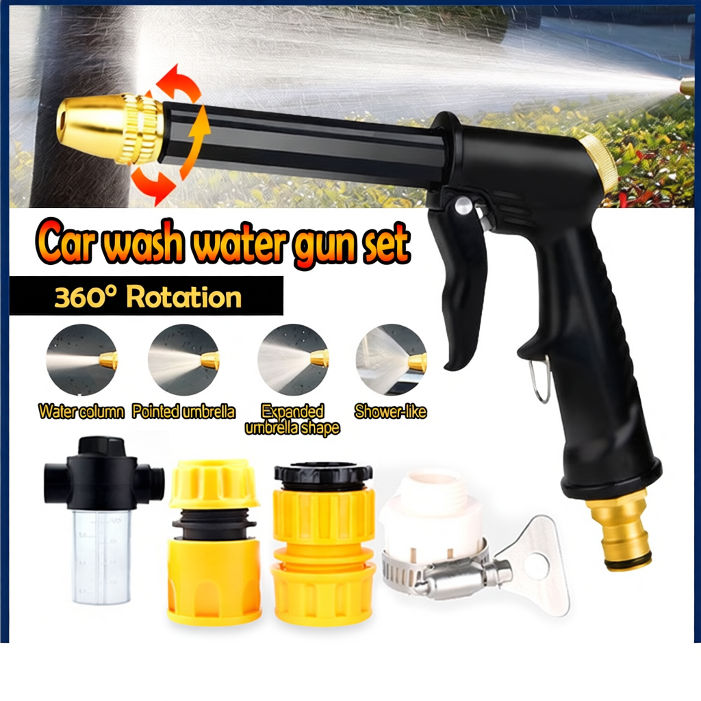 High Pressure Water Gun Spray 10M/20M Built-in Supercharged Adjustable Garden Water Spray Suit Car Ceaning Tool汽车高压喷水枪