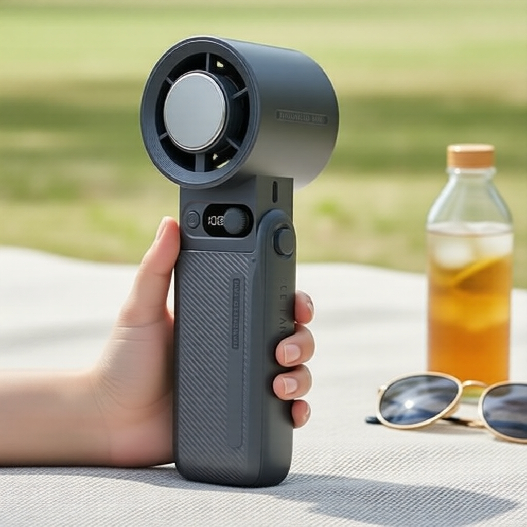199-Speed Mini Fan, 8000mAh USB, Foldable, 30h Battery, Ultra-Quiet, Strong Airflow Handheld Fan Kipas Mini 199-Kelajuan, 8000mAh USB, Boleh Lipat, Bateri 30j, Ultra-Senyap, Hembusan Udara Kuat