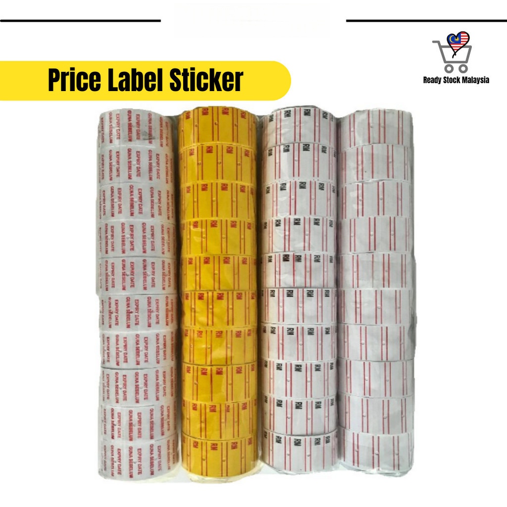 Price Label Tag for Labeller Machine #5500 MX5500 RM Sticker Price Sticker Expire Sticker Sato Motex