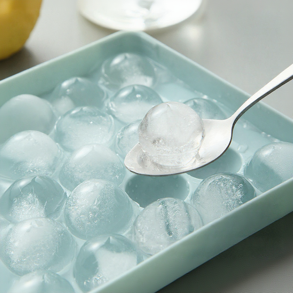 READY STOCK 33 Holes Ice Ball Tray Ice Tray Ice Cube Maker Round Ice Mould Baby Food Puree Mold Container Lid Bekas Ais