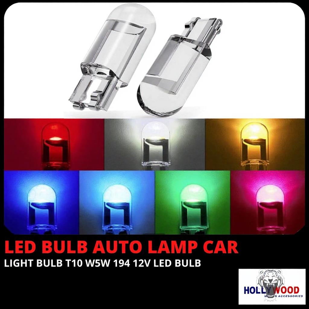 1PCS T10 W5W 12V LED BULB AUTO LAMP CAR / INTERIOR DOME SIDE PARKING LIGHT METER LICENSE PLATE BULB