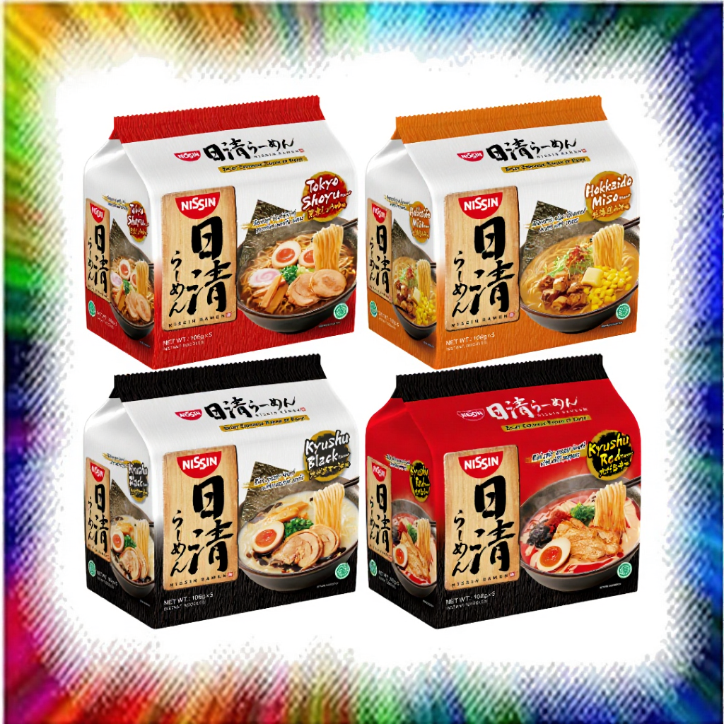 (Halal) Nissin Mi Ramen Jepun - Nissin Japanese Ramen Noodles (Bag of 5 Packs or Single Pack)