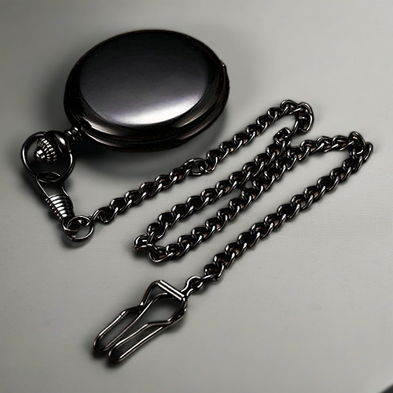 laser engraving Unisex Vintage Numerals Pocket Watch Roman Pattern Steampunk Quartz Analog Watch with Chain Great Gift for Father Husbands Mother Friends