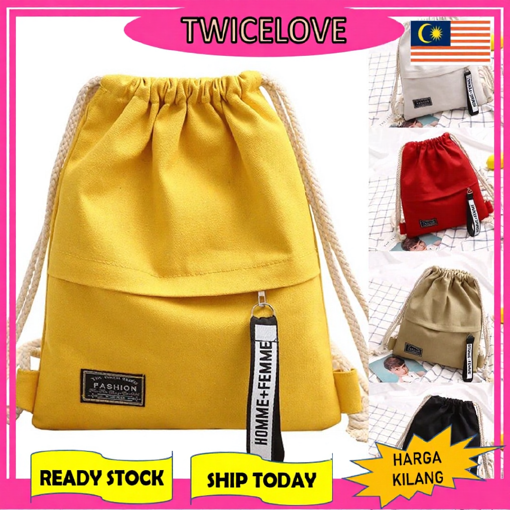 Stanfem Women’s Drawstring Backpack – School, Travel, Shoulder Bag