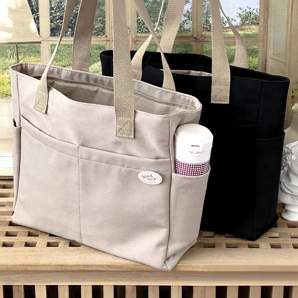 Original Japanese Nylon Waterproof Bag Multi-pocket Large-capacity Student shoulder bag Casual Literary Woman Bag laptop tote bag perempuan