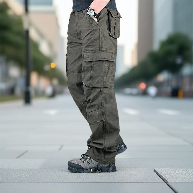 seluar Kargo Slack 6 Poket All size 28-48 Kain Tebal Cargo Pant Multi Pocket Seluar Kerja / Work??? cutting straight cut