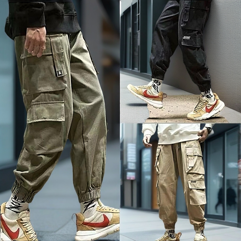 Unisex (6 Pocket) Fashion Casual Cargo Pants Man And Women Kargo Pant Seluar Celana Panjang Lelaki Perempuan