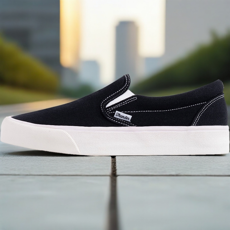 LOKAL Thunderbear - Voltaire BW Local Men's Slip-On Shoes | Make Hanging Out & College