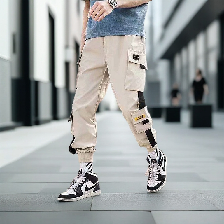 Men's Cargo Pants | Stylish & Versatile Long Trousers | Comfortable & Durable Men's Cargo Trousers | Trendy Casual Wear