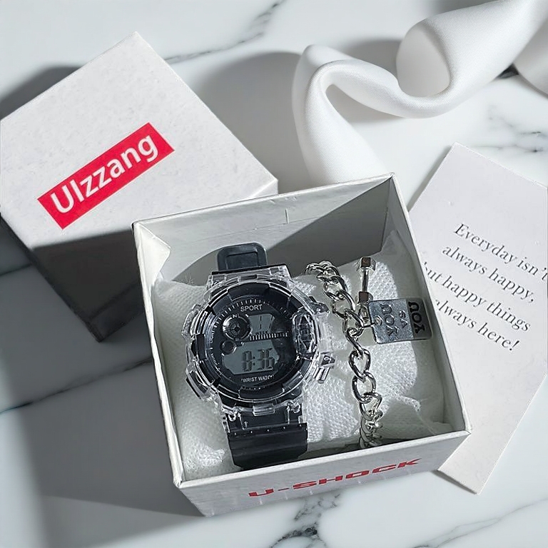 READY STOCK Watch Women' Men Watches Jam Tangan Wanita Lady Girl Perempuan Lawa Geneva Gift