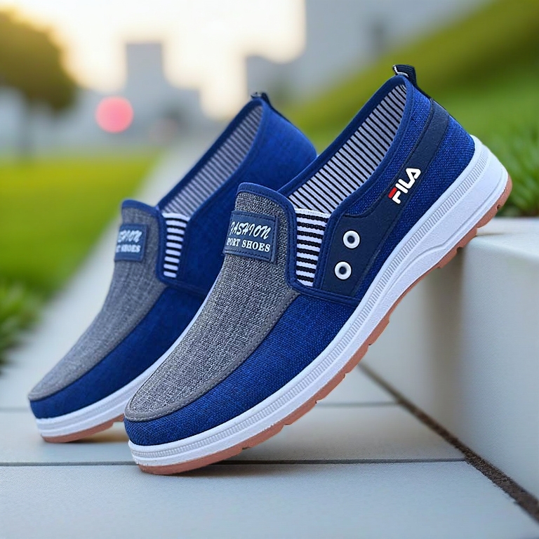 Kasut Lelaki Ready Stock 38-47 Large Size Men's Shoes 2025 Summer Canvas Shoes Soft Sole Casual Sports Shoes Trendy Comfortable Street Shoes