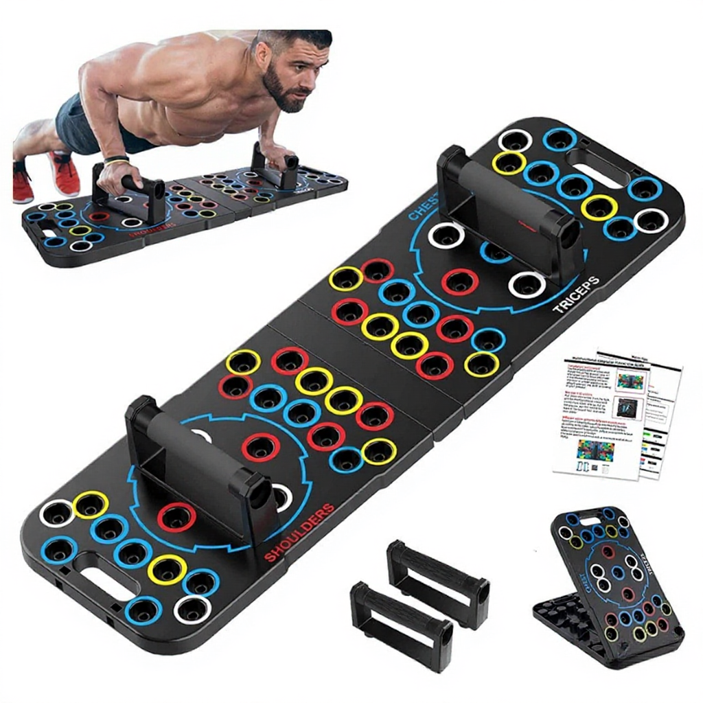 54 in 1 Foldable Push up board home gym fitness exercise push up frame bodybuilding training fitness equipment 俯卧撑