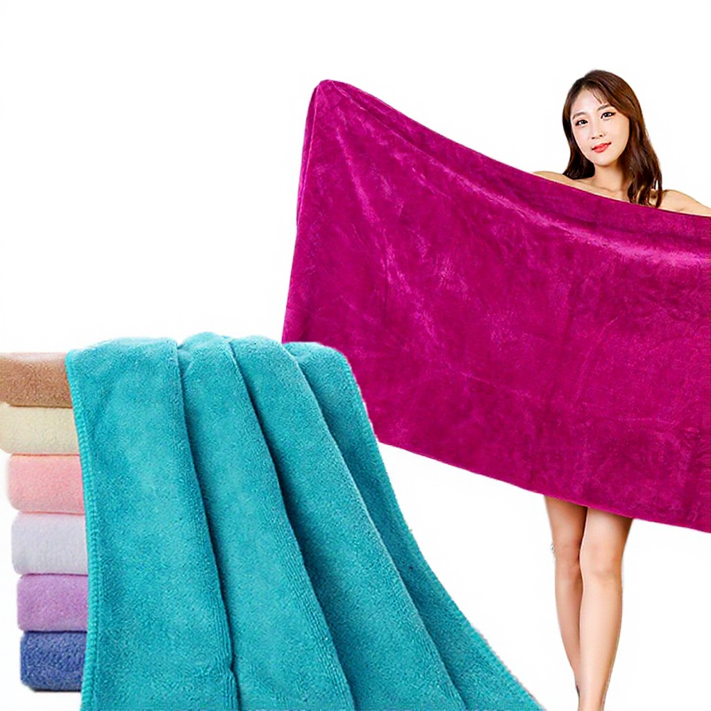 Tuala Besar Murah Microfiber Towel Tuala Mandi Dewasa Serap Air Bath Towel
