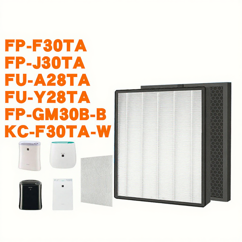 For Sharp air purifier filter FZ-F30HFE  hepa + carbon FP-F30TA FP-J30TA FP-GM30B KC-F30TA FU-A28TA
