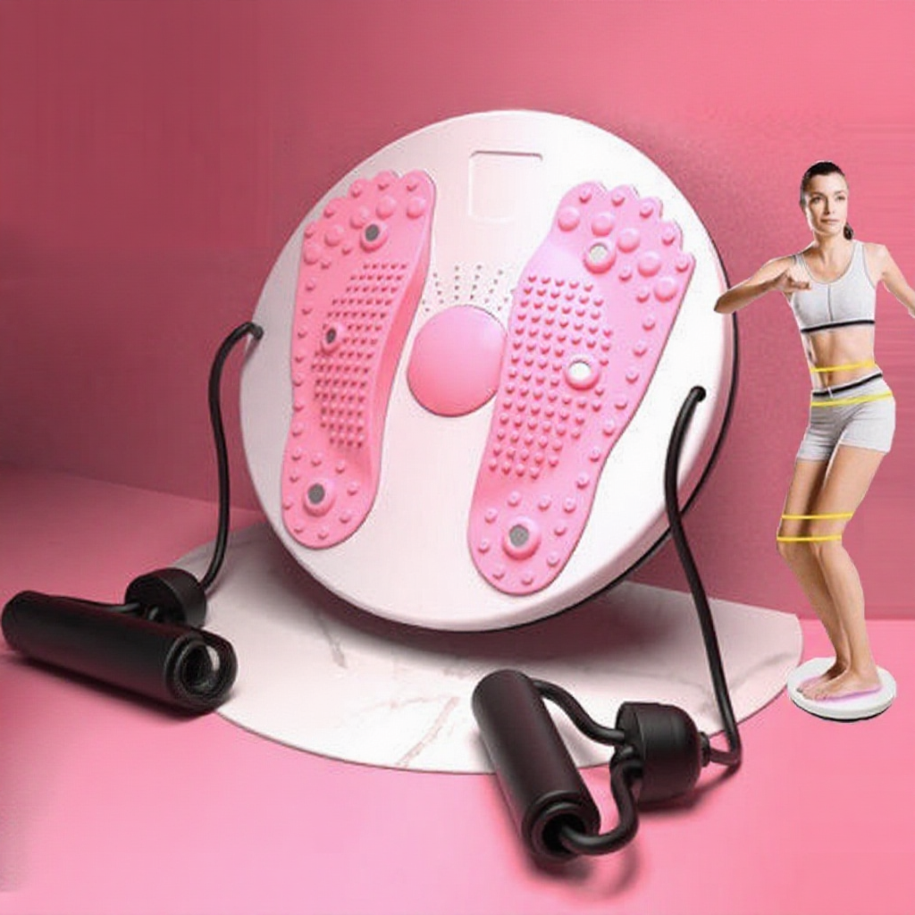  Papan Twist Magnetik Berganda | Waist Twisting Plate | Alat Senaman Urut Kaki Massage Disc 扭腰器转盘