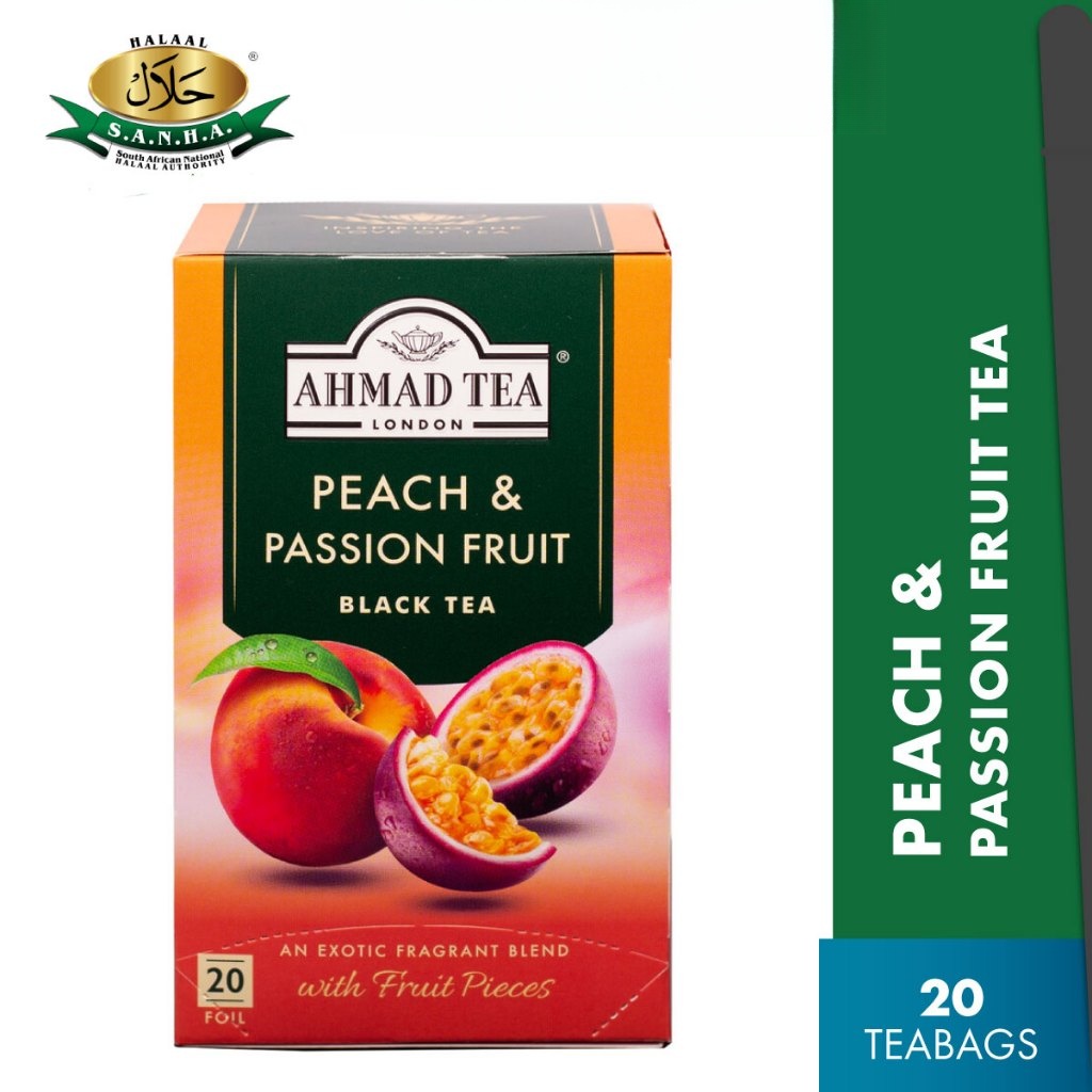 Ahmad Tea Peach & Passion (20 Teabags) Halal Certified