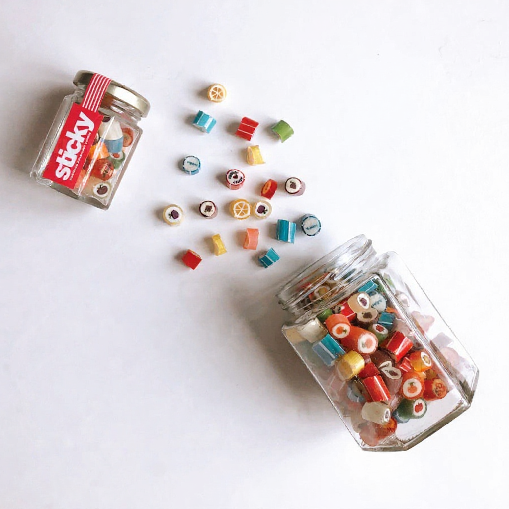 Sticky Candy – Handmade Sweet & Sour Mix Rock Candy (Viral Gift: Thank You, Happy Birthday, I Love You)