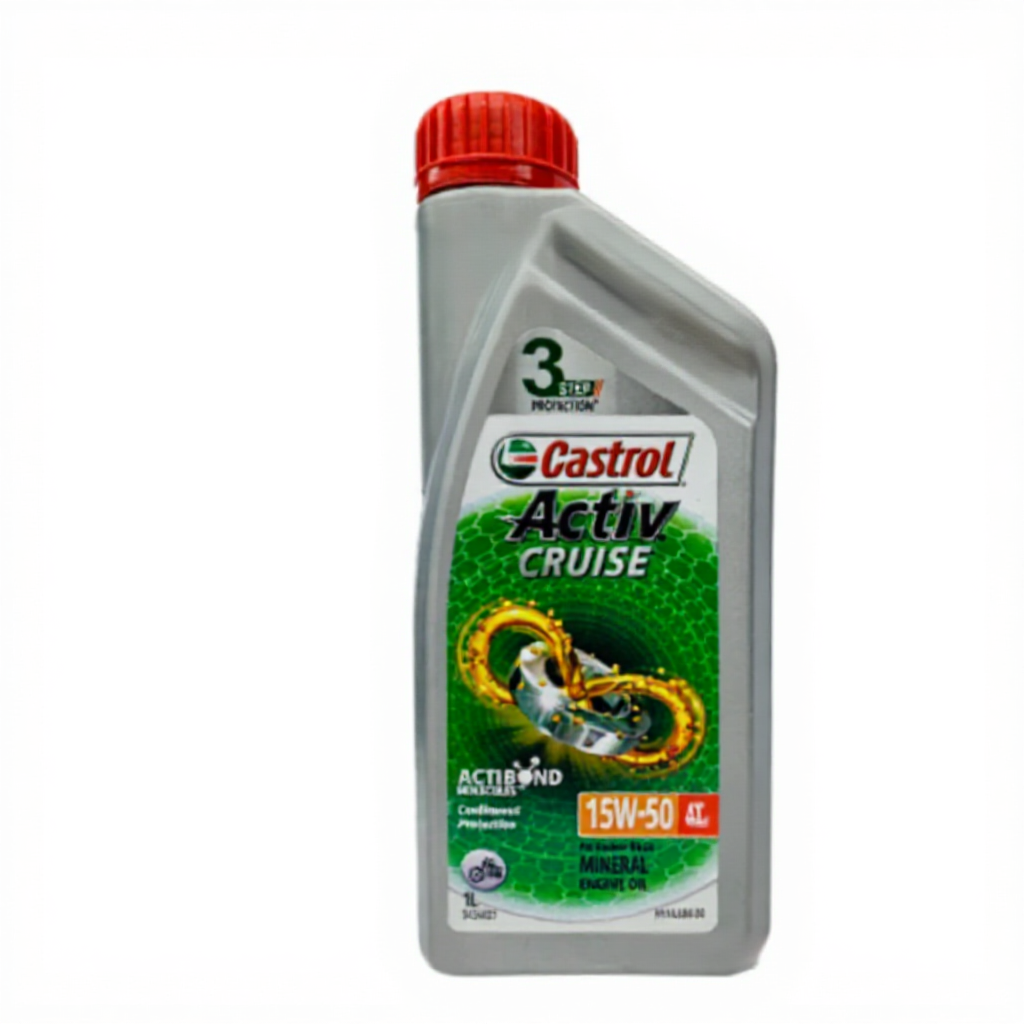 Castrol Motorcycle Engine Oil 1L – GO 20W40 / Activ Essential SAE40 / Activ 20W40 / Activ Cruise 15W50