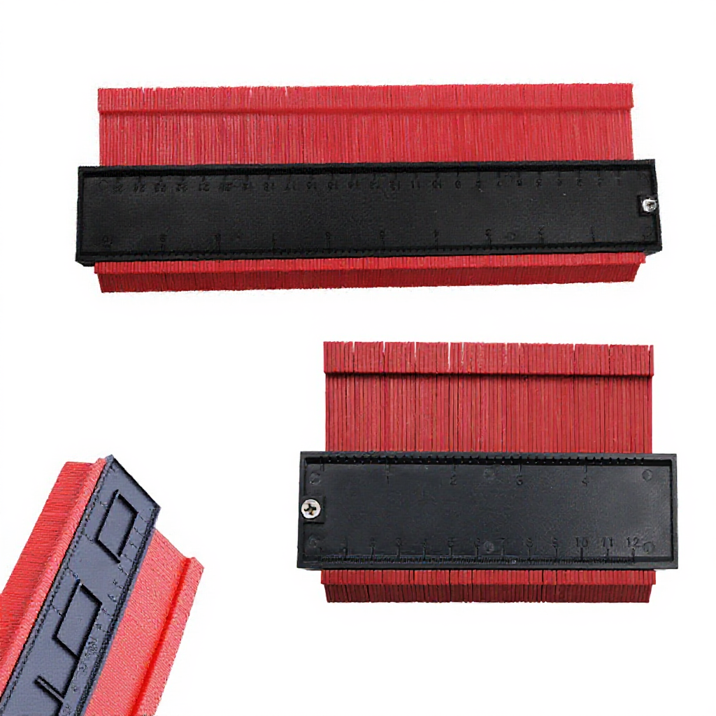 5/10in Profile Measure Ruler Contour Gauge / Irregular Shape Duplicator Outline Tool / Woodworking Angle Picker