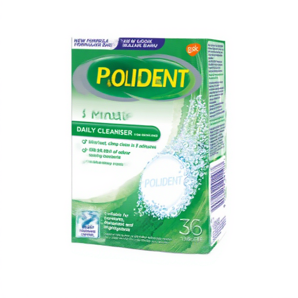 Polident Denture and Retainer Cleaning Tablets, 3 Minute Daily Cleanser (1 x 36s)