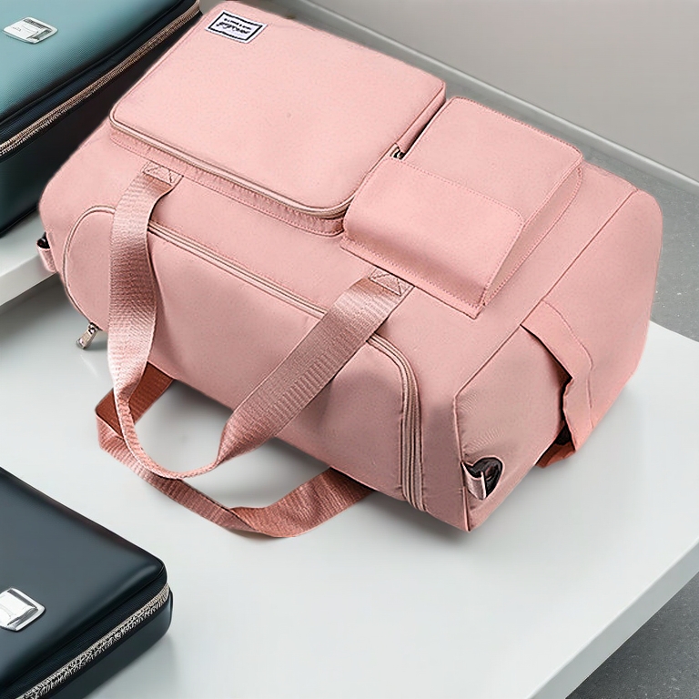 Big Capacity Travel Duffel Bag Weekender Gym Sport Hand Bag with Shoe Pocket Waterproof Compartment Outdoor Luggage Beg