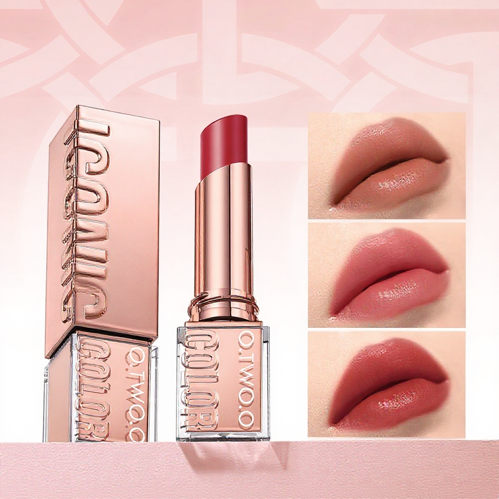 O.TWO.O Haute Lipstick Moisturizing 75% Essence Gincu Penjagaan Bibir 8 Warna