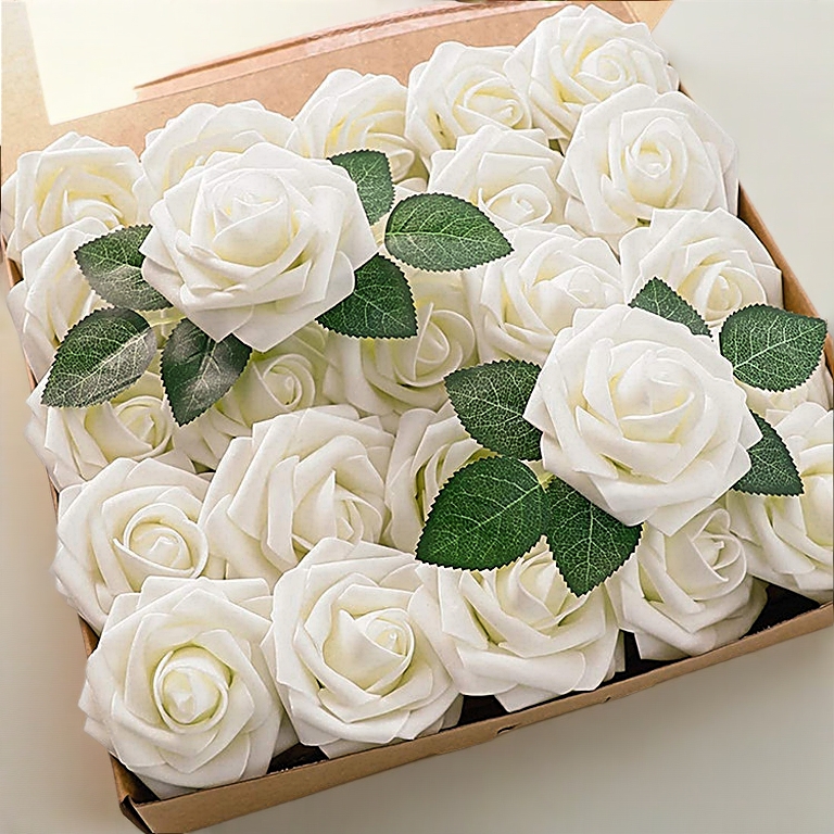 1pcs Premium Velvet  Rose Fake Rose Artificial Flower For Wedding/Party/Home/Valentine Decor