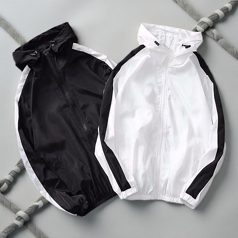 LJ- Windbreaker Jacket Outdoor Sunscreen Clothes Men's Windproof Sport Casual Men Women Jogging Hiking Sport Jaket Sukan