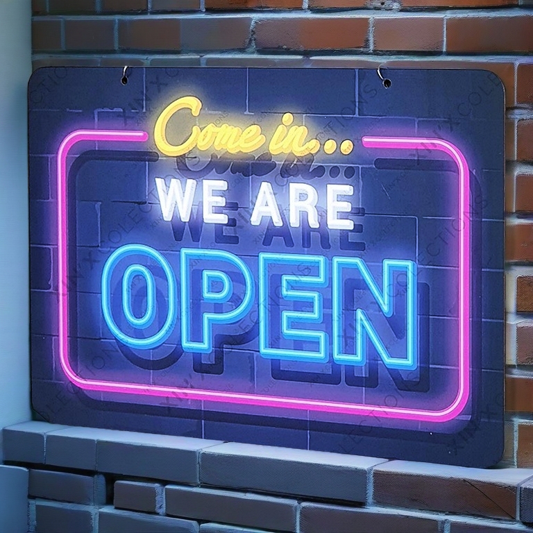 ?? Open Closed Sign Buka Tutup  开门开市营业 PRINTING PRINTING PRINTING NOT NEONLIGHT