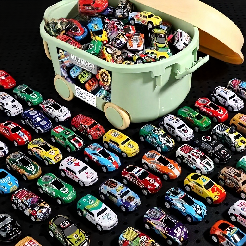70pcs Mini pull-back alloy sports car model toy boy racing car model fun toy simulation children's gift inertia