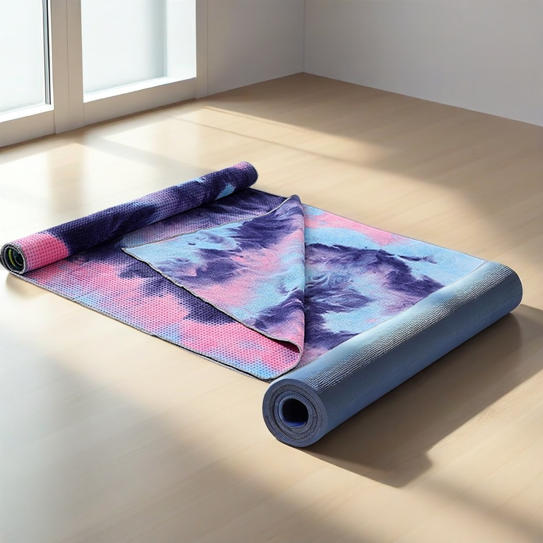 183*63 cm Anti-slip Sweat-absorbent Yoga Towel Folding Fitness Mat Ultra-thin Yoga Blanket 防滑瑜伽巾