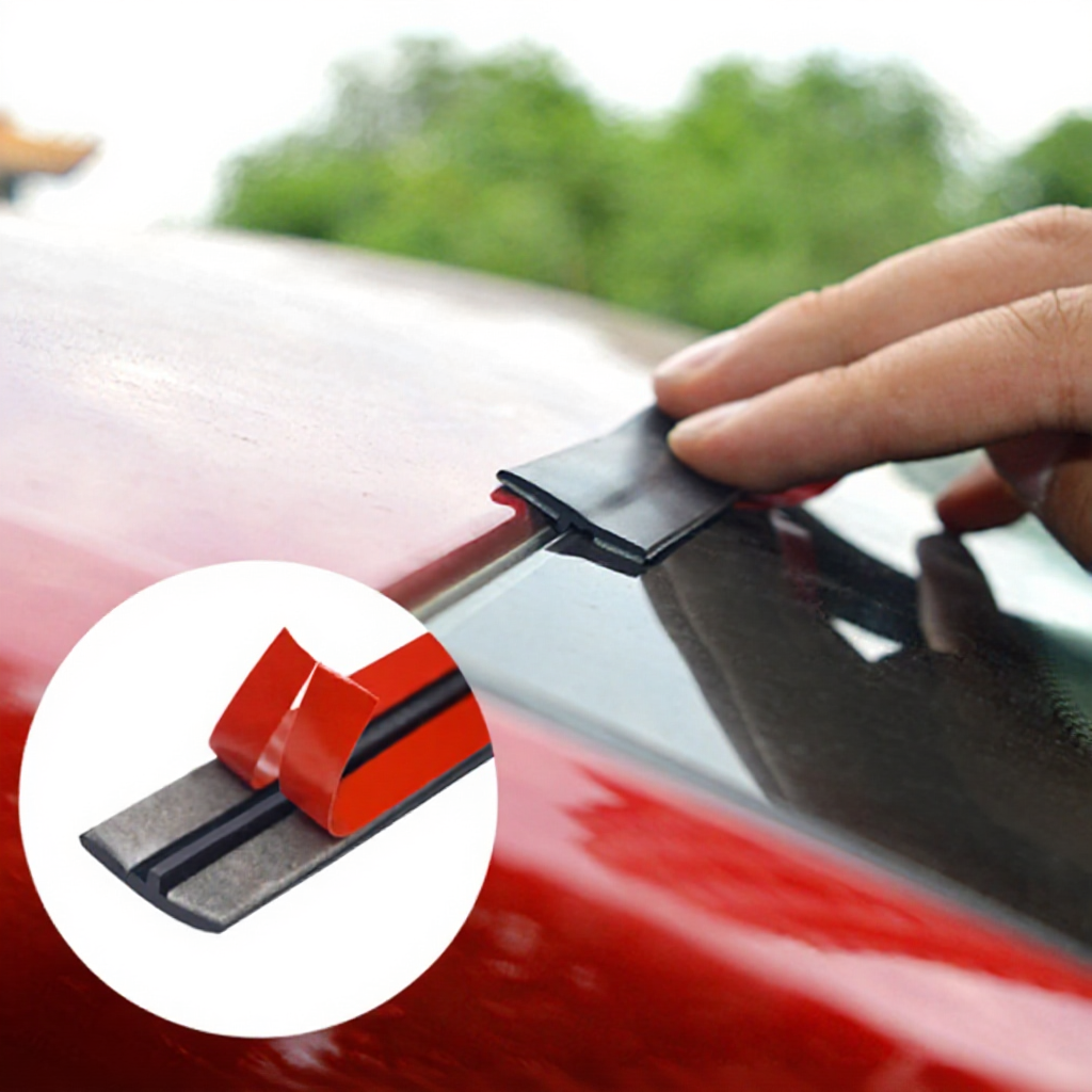 Car Rubber Seal Strips Roof Window Sealing Trim Auto Rubber Sealant Stickers Accessories Dustproof Waterproof
